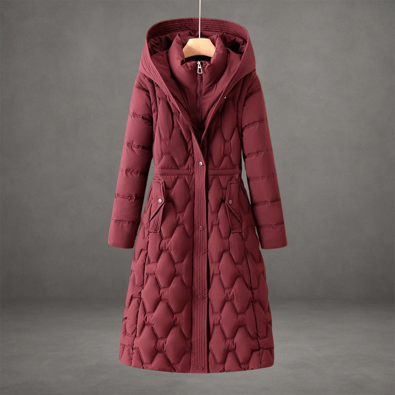 Olivia - Longline Hooded Down Coat