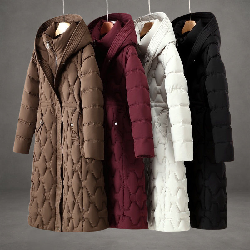 Olivia - Longline Hooded Down Coat
