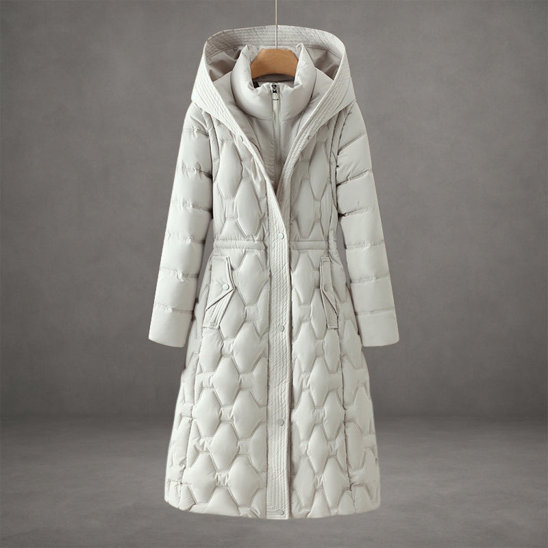 Olivia - Longline Hooded Down Coat