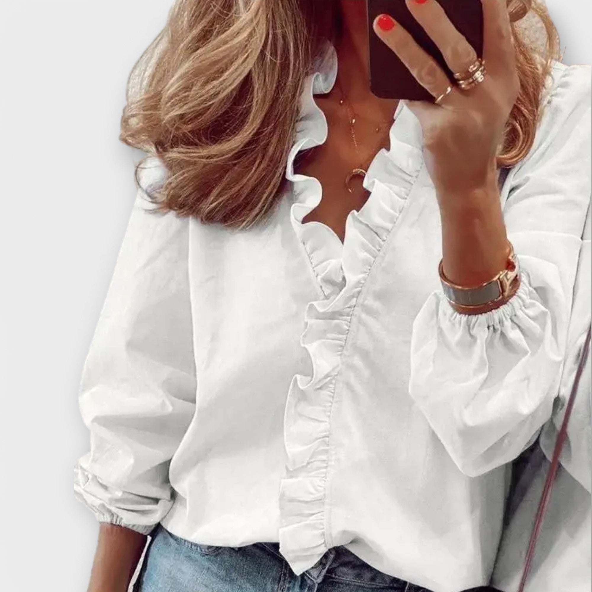 Amie - Elegant Ruffle Blouse