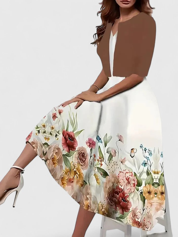 Chantal - Elegant Midi Dress