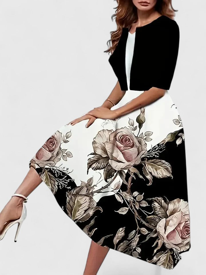 Chantal - Elegant Midi Dress