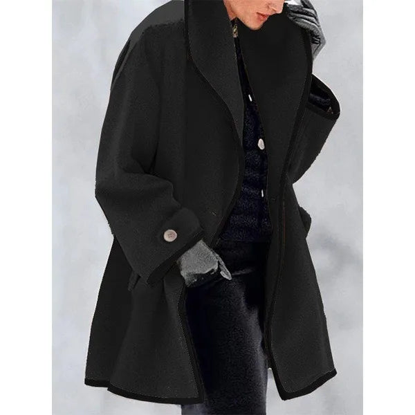 Contrast Trim Coat Elise
