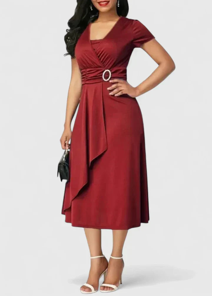 Zhyrelle - Elegant Midi Dress