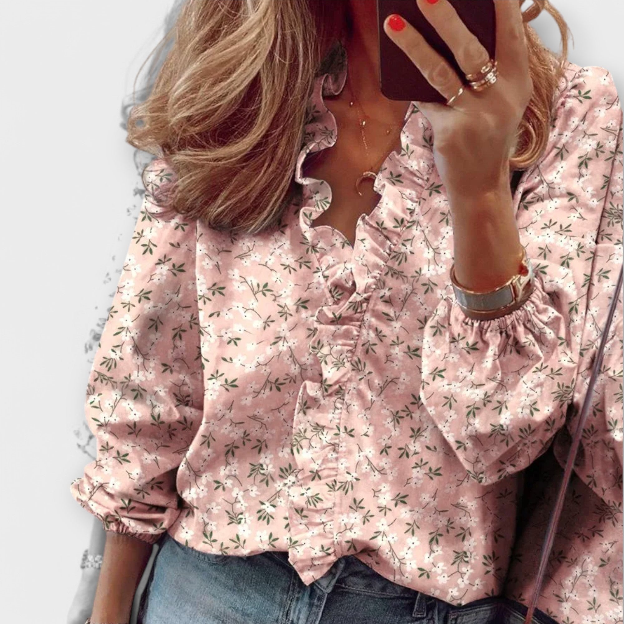 Amie - Elegant Ruffle Blouse