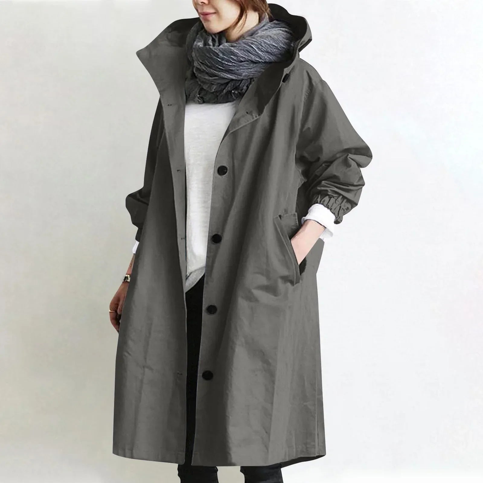 Hooded Trench Coat Ella