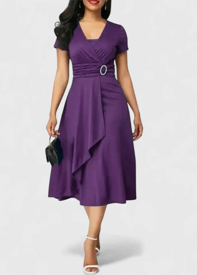 Zhyrelle - Elegant Midi Dress