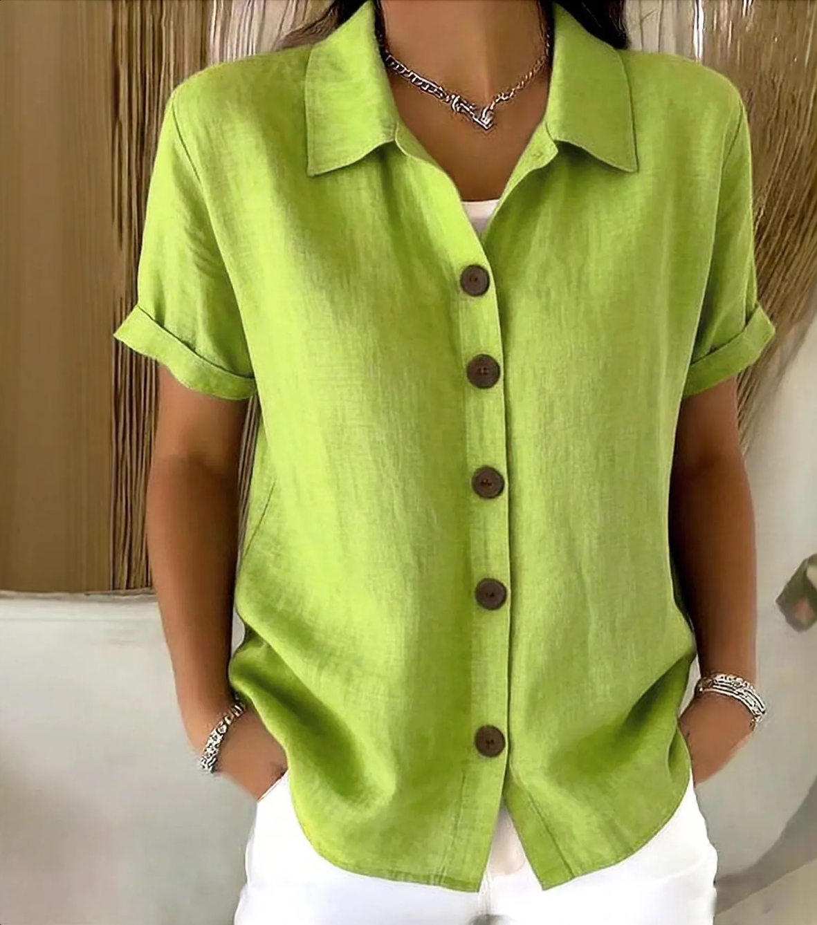 Bethany | Relaxed Button-Front Blouse