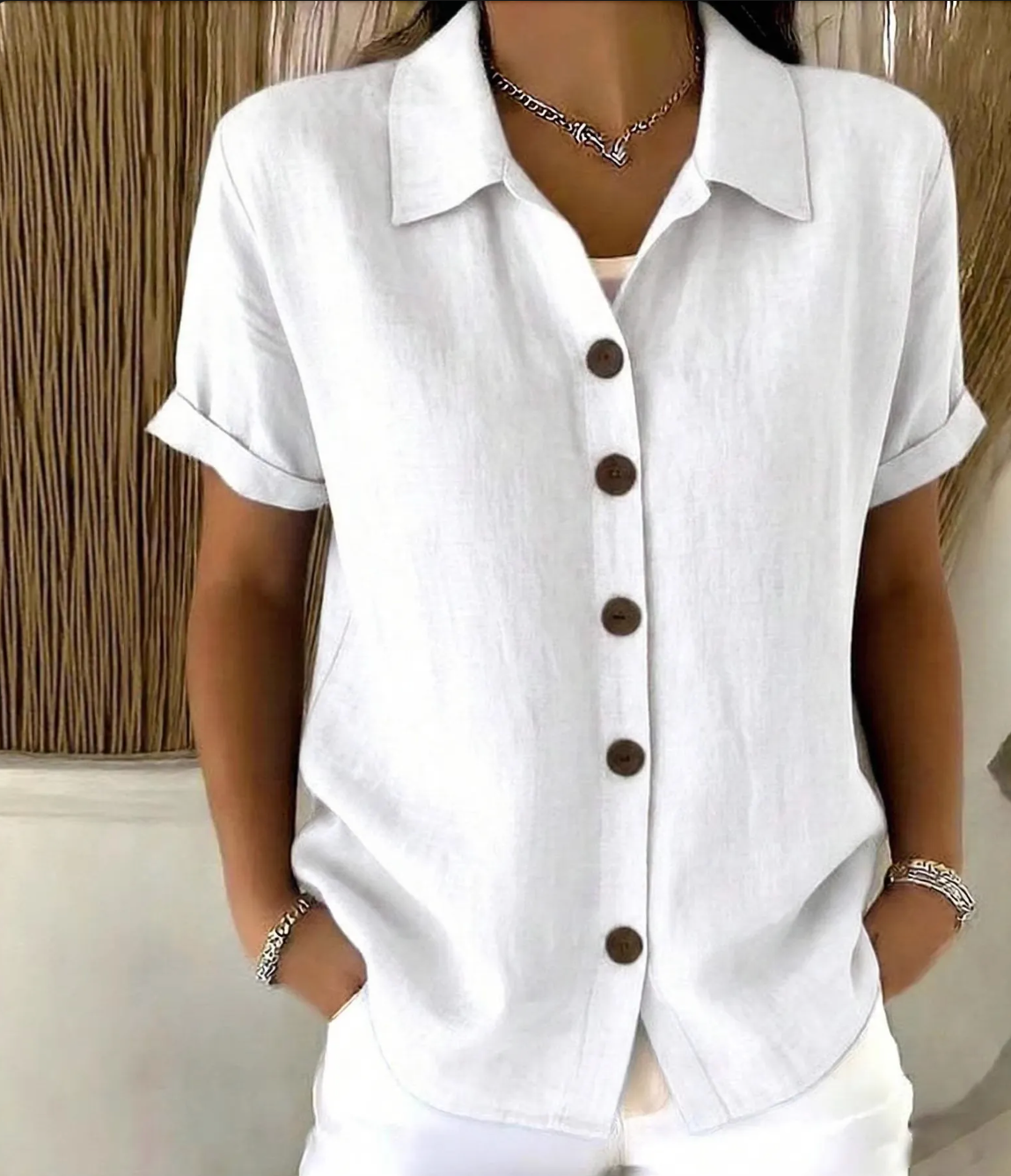 Bethany | Relaxed Button-Front Blouse