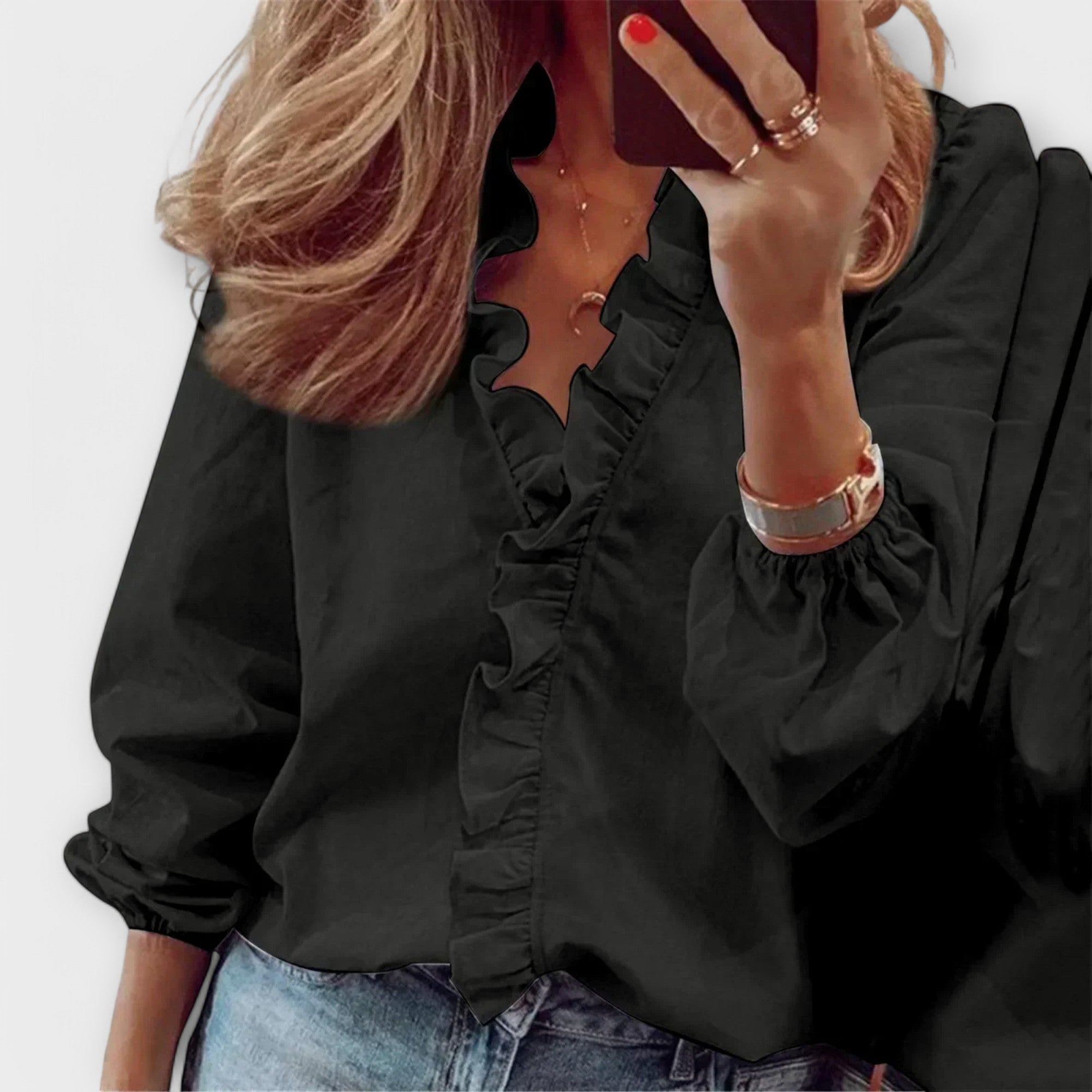 Amie - Elegant Ruffle Blouse