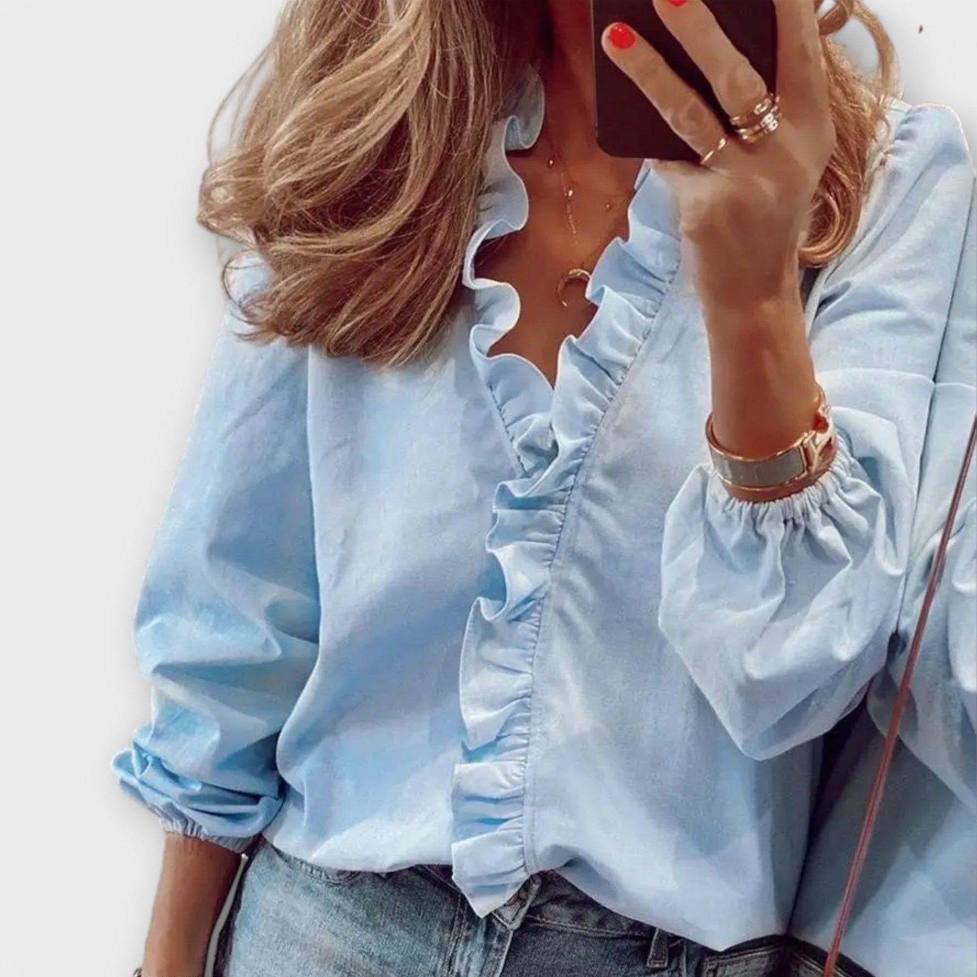 Amie - Elegant Ruffle Blouse