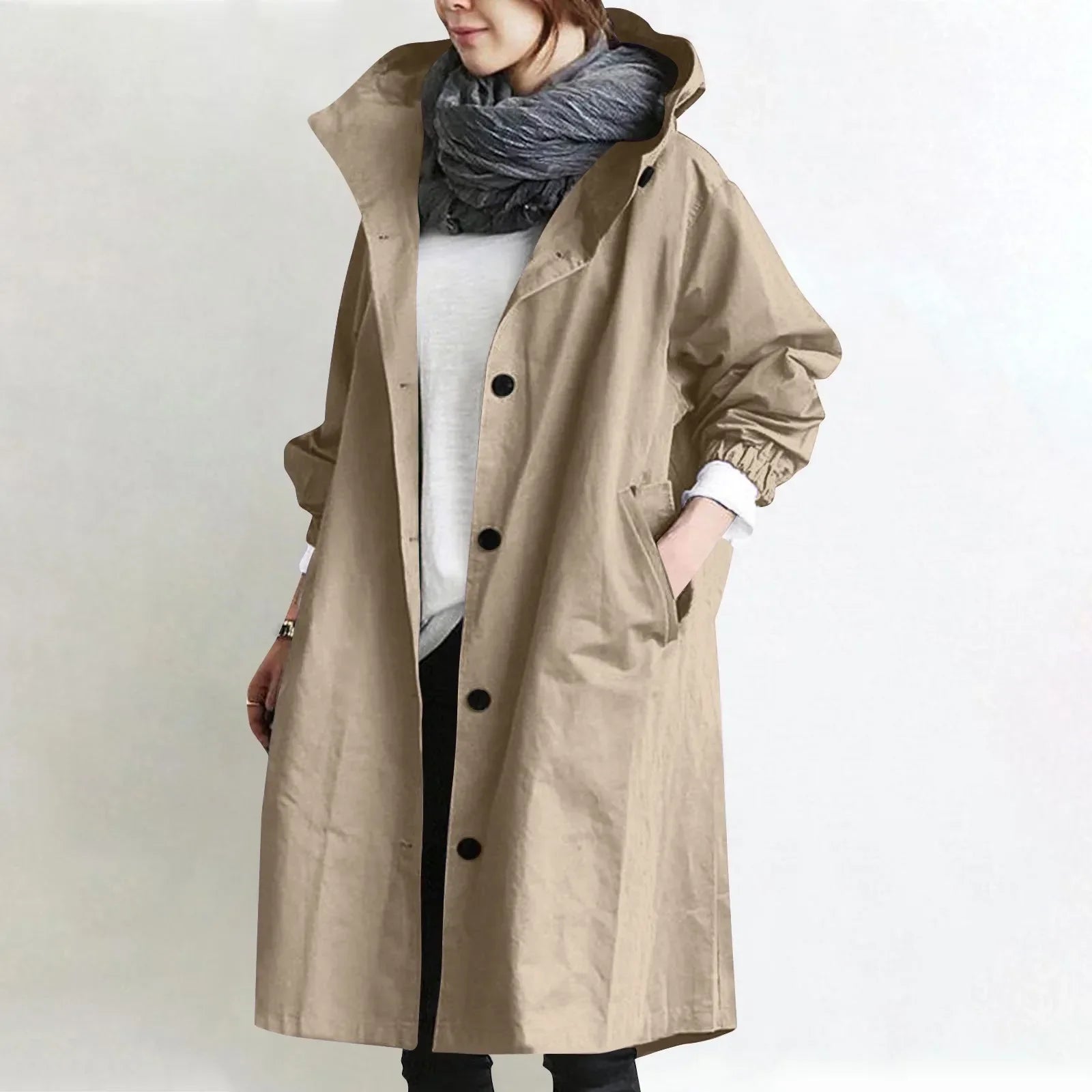 Hooded Trench Coat Ella