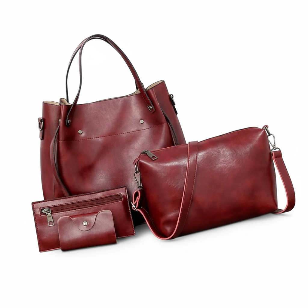 Eline - 4-Piece Vintage Bag Set