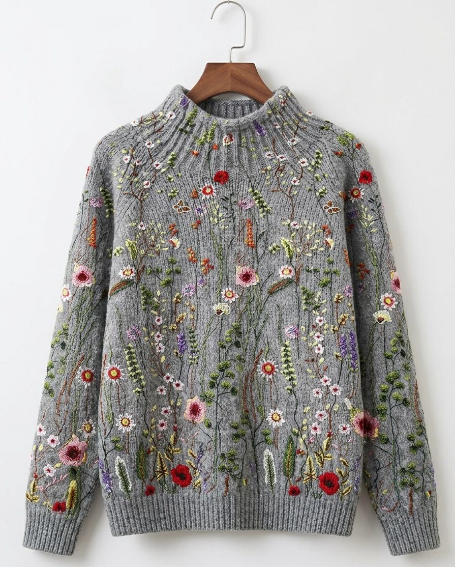 Rosamund | Floral Knit Jumper