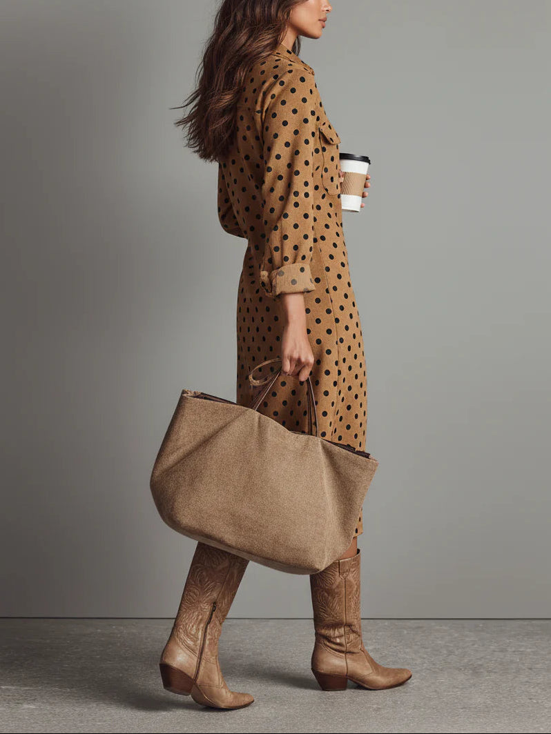 Claudia - Polka Dot Midi Dress