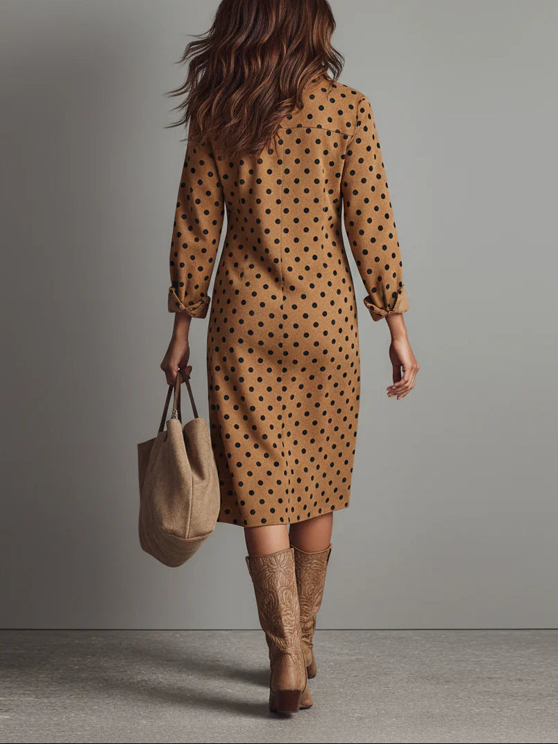 Claudia - Polka Dot Midi Dress