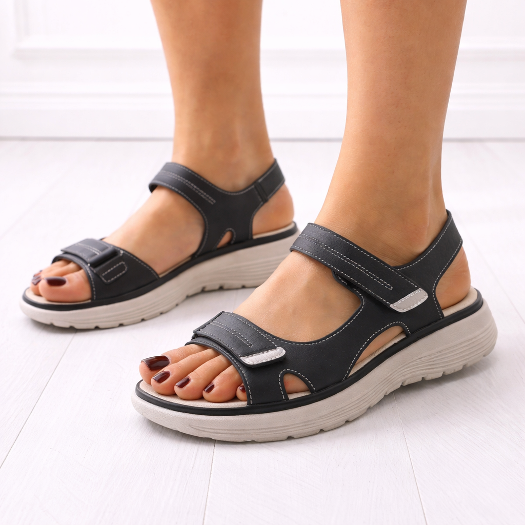 Adjustable Strap Women’s Orthopedic Platform Sandals – Everyday Comfort and Support