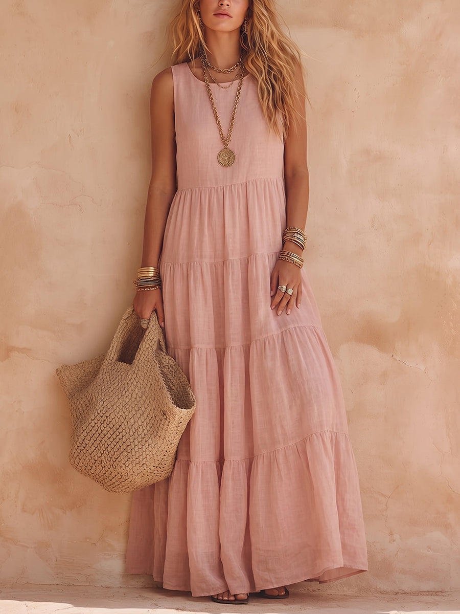 Evelyn | Relaxed Sleeveless Maxi Dress