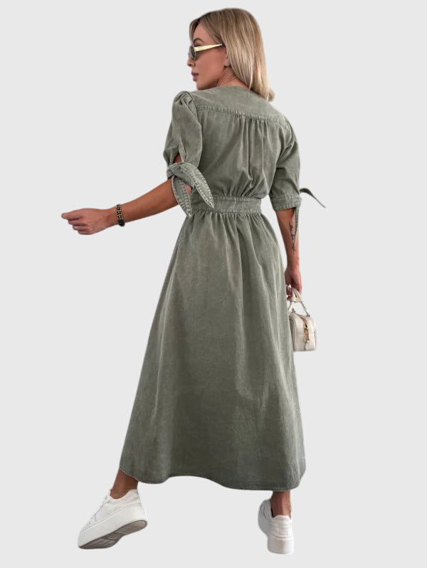 Sophia - Elegant Denim Dress
