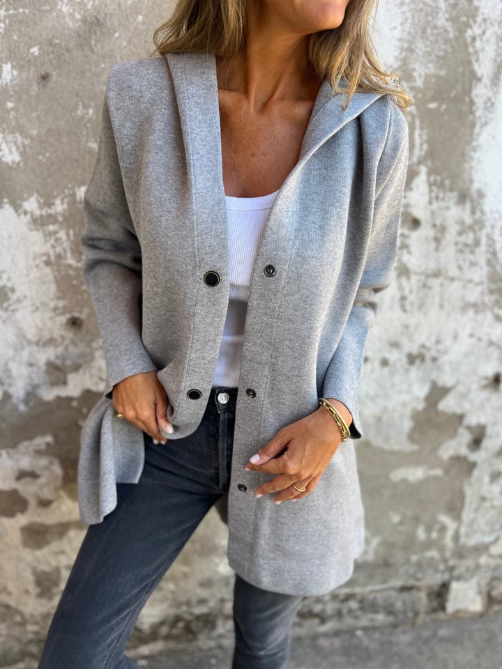 Mich - Buttoned Hooded Jacket
