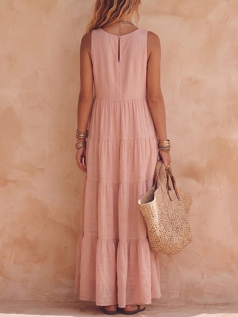 Evelyn | Relaxed Sleeveless Maxi Dress