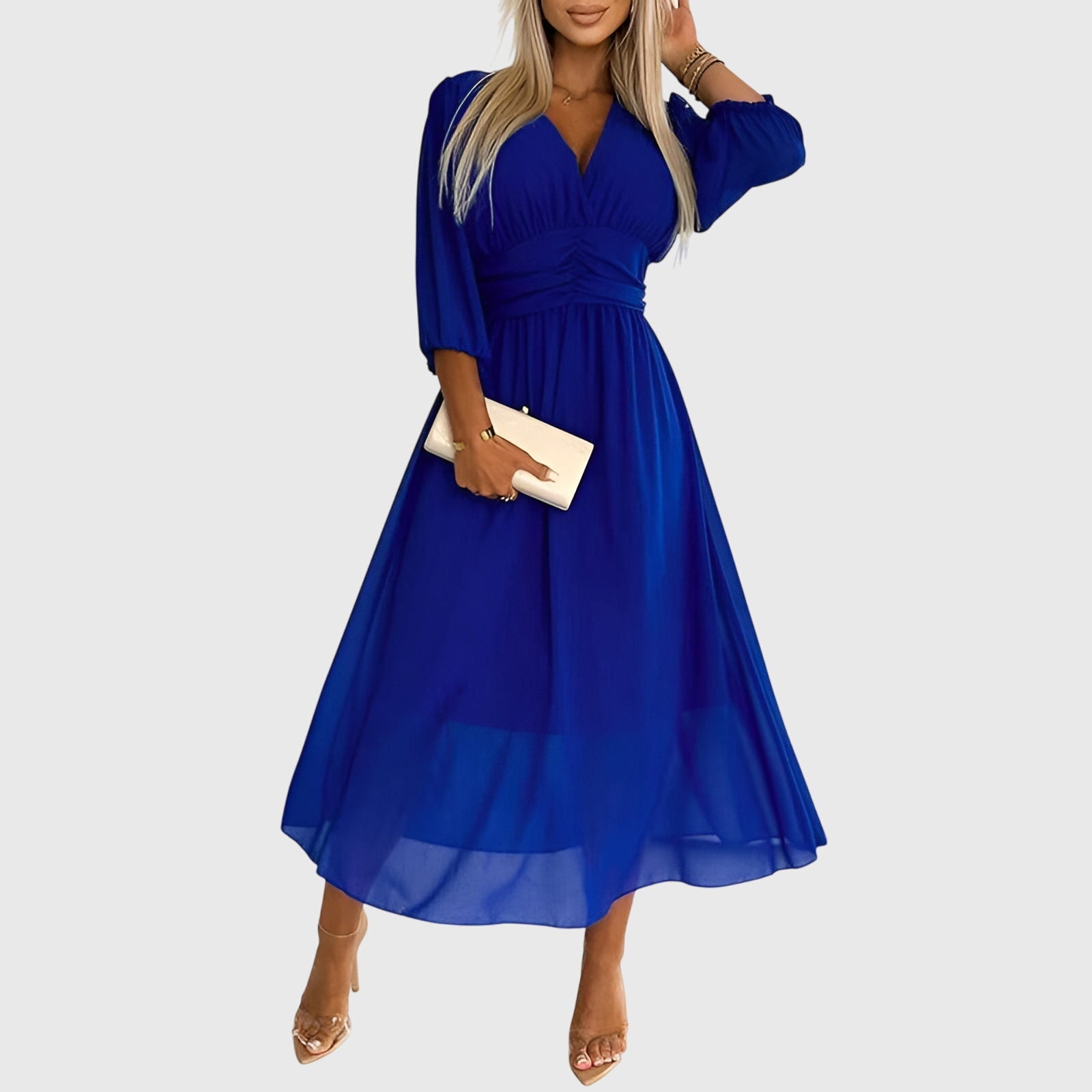 Chloe - Lightweight Silky Chiffon Dress
