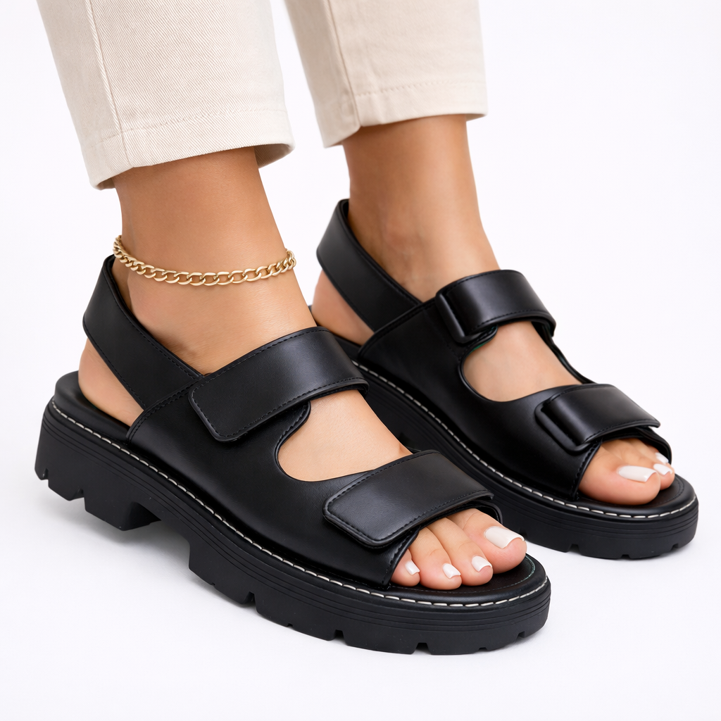 Adjustable Chunky Platform Sandals for Women – Ultimate Everyday Comfort
