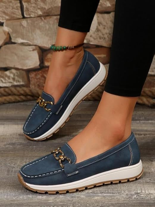 Penelope | Classic Chain Comfort Loafers