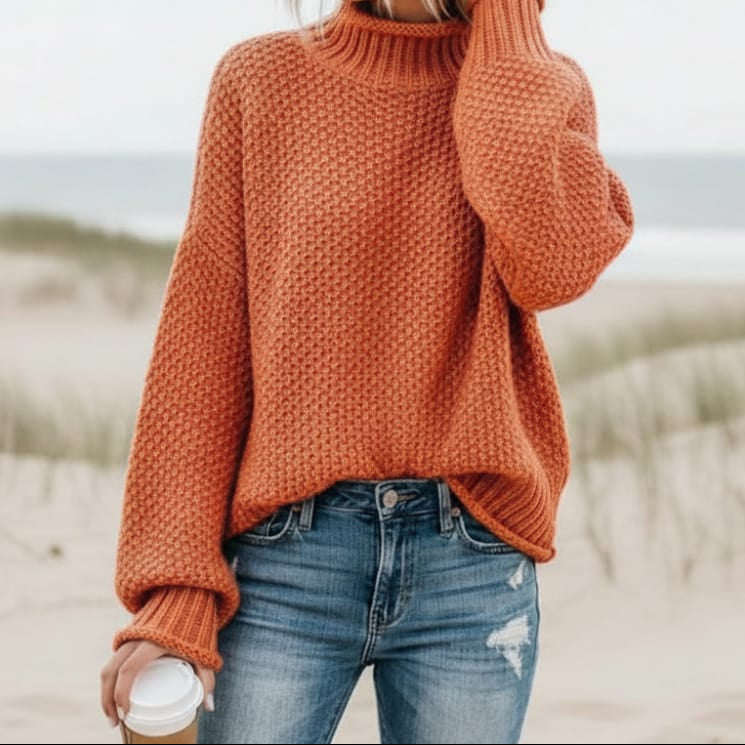 Maristowe | Relaxed Roll Neck Knit Jumper