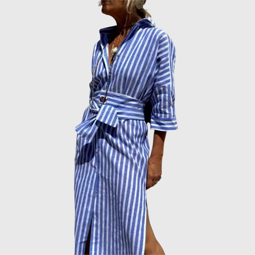Ellen - Classic Striped Dress