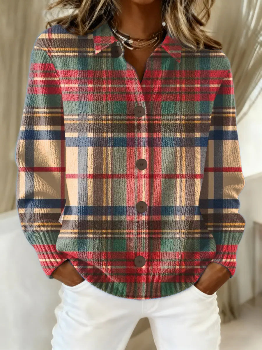 Brinley | Heritage Check Knit Cardigan