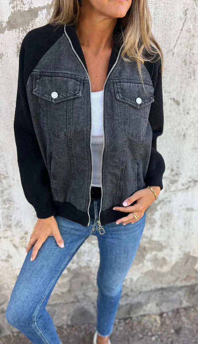 Denim & Knit Jacket Donna