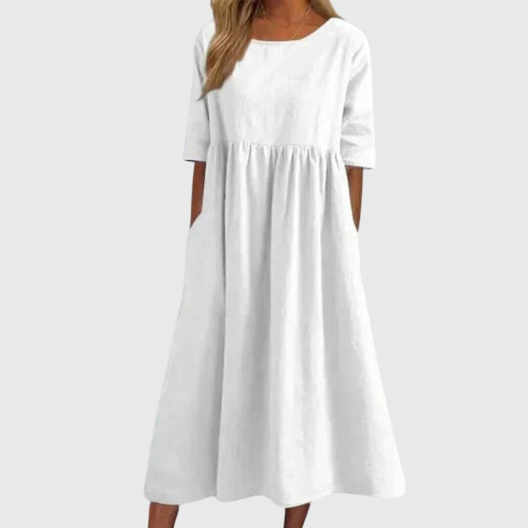 Haisley - Elegant Short-Sleeved Dress