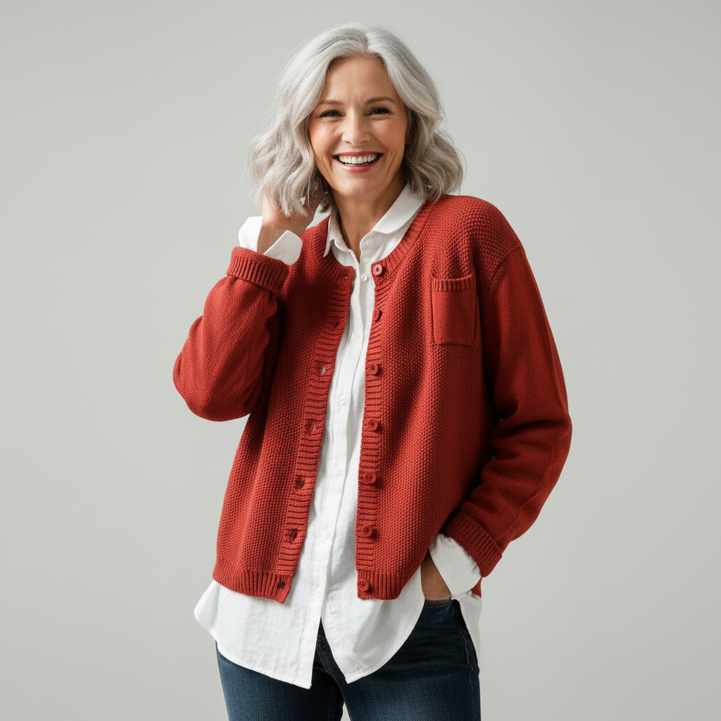 Corisande | Soft Button Knit Cardigan
