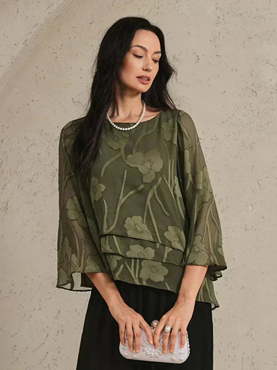Rosalie | Elegant Floral Layered Blouse