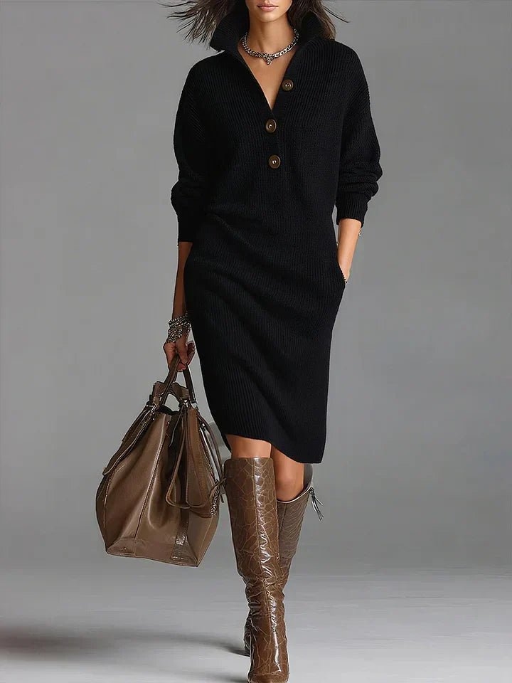 Janice - Elegant Sweater Dress