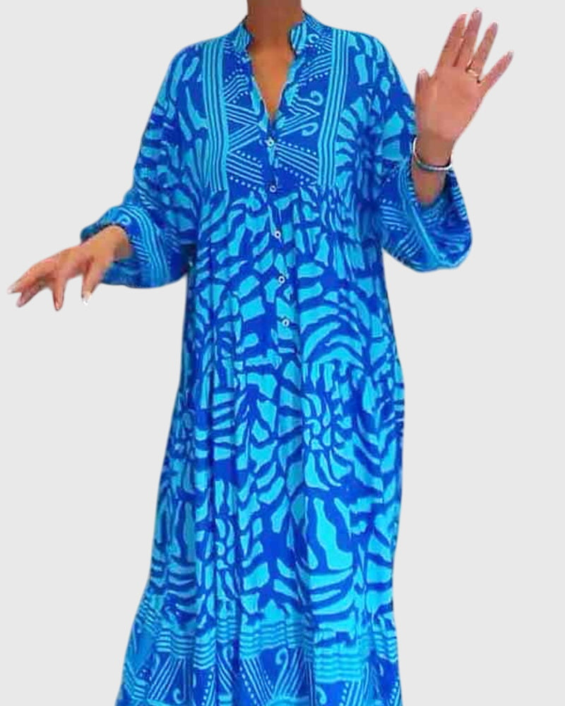 Mckinley - Maxi Dress With Elegant Print