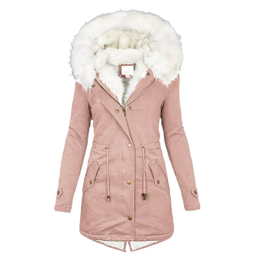 Faux Fur Hooded Parka Elina