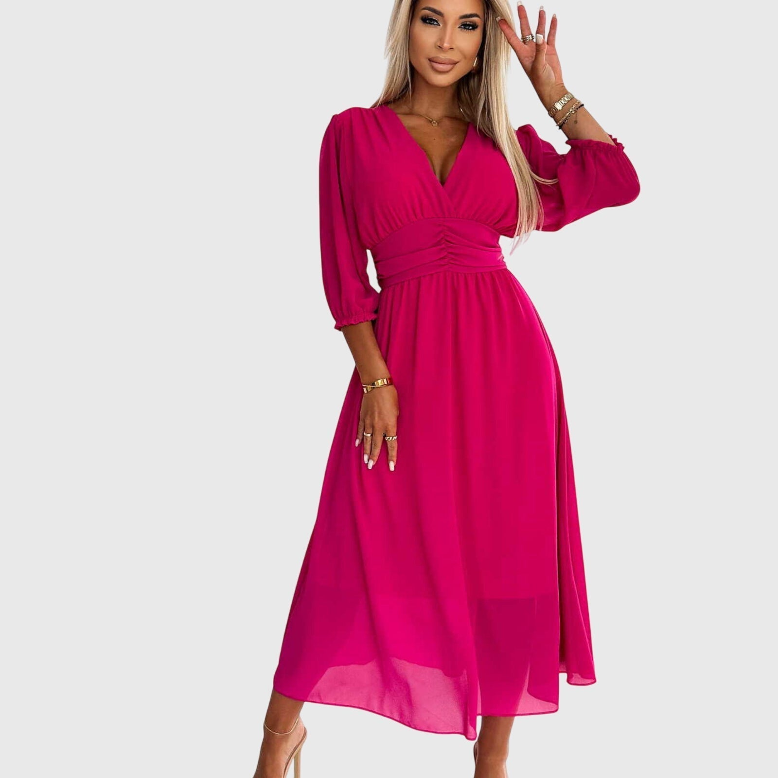 Chloe - Lightweight Silky Chiffon Dress