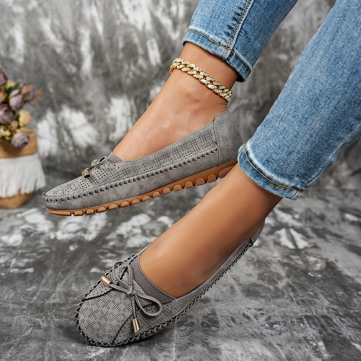 Sabine – Cozy Loafers with Elegant Bow Detail