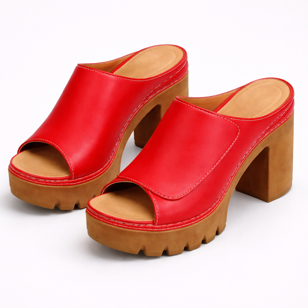 Genevieve | Elevated Platform Mule Heels