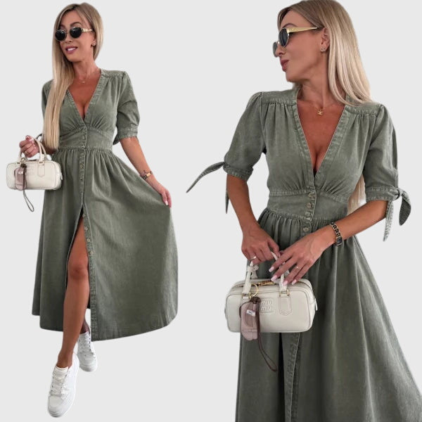 Sophia - Elegant Denim Dress
