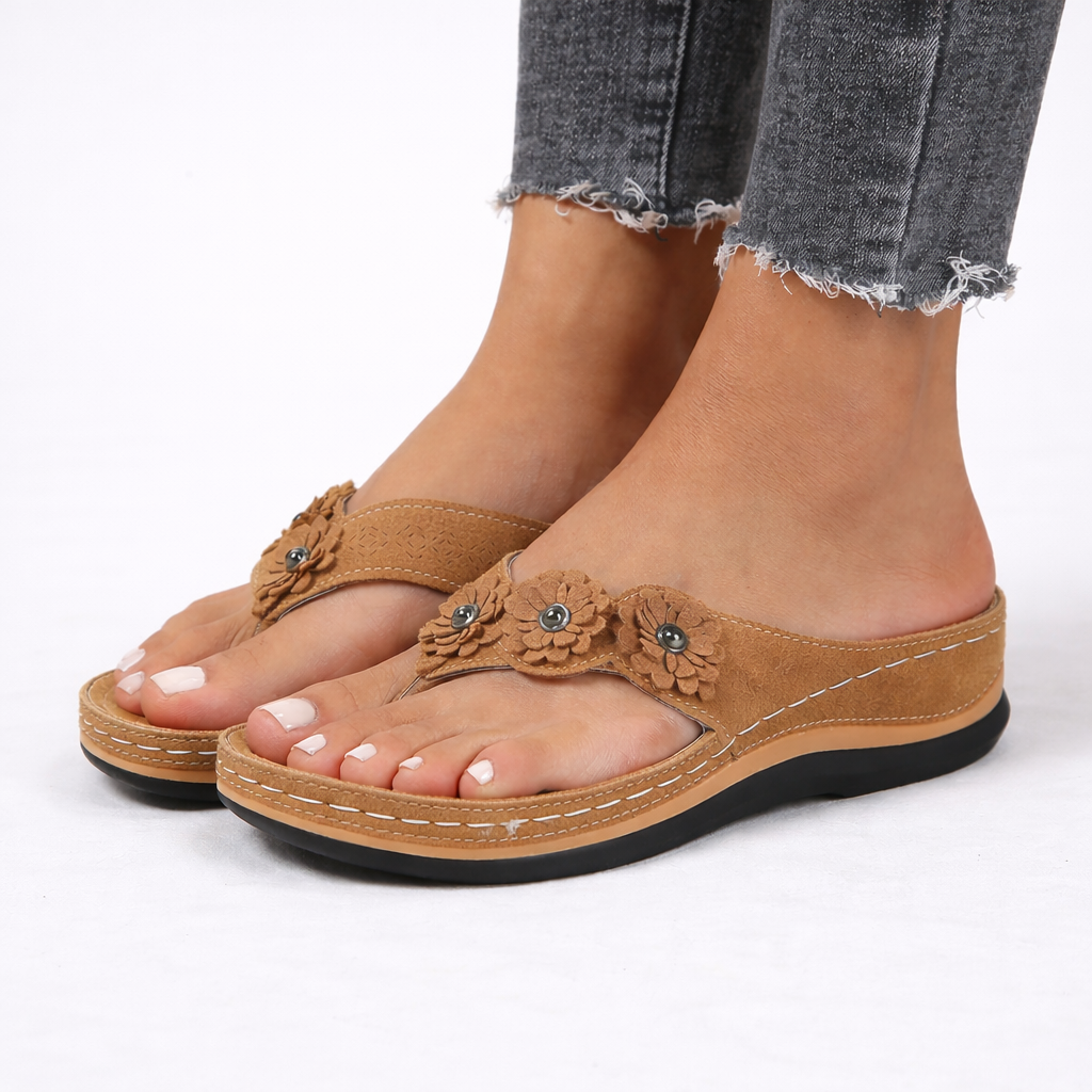 Women's Cushioned Floral Orthopedic Summer Sandals