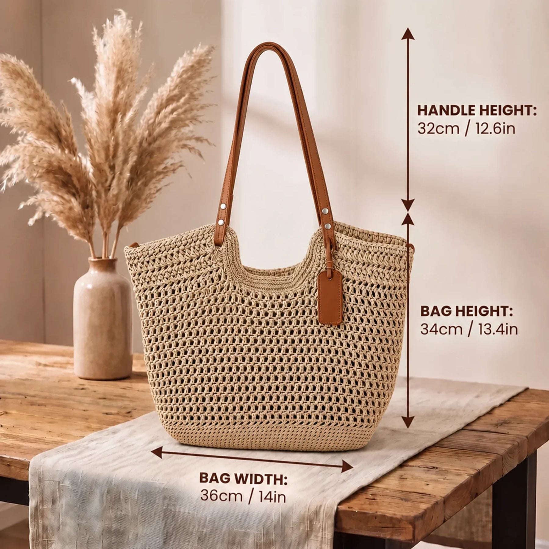 Amara | Woven Everyday Tote Bag