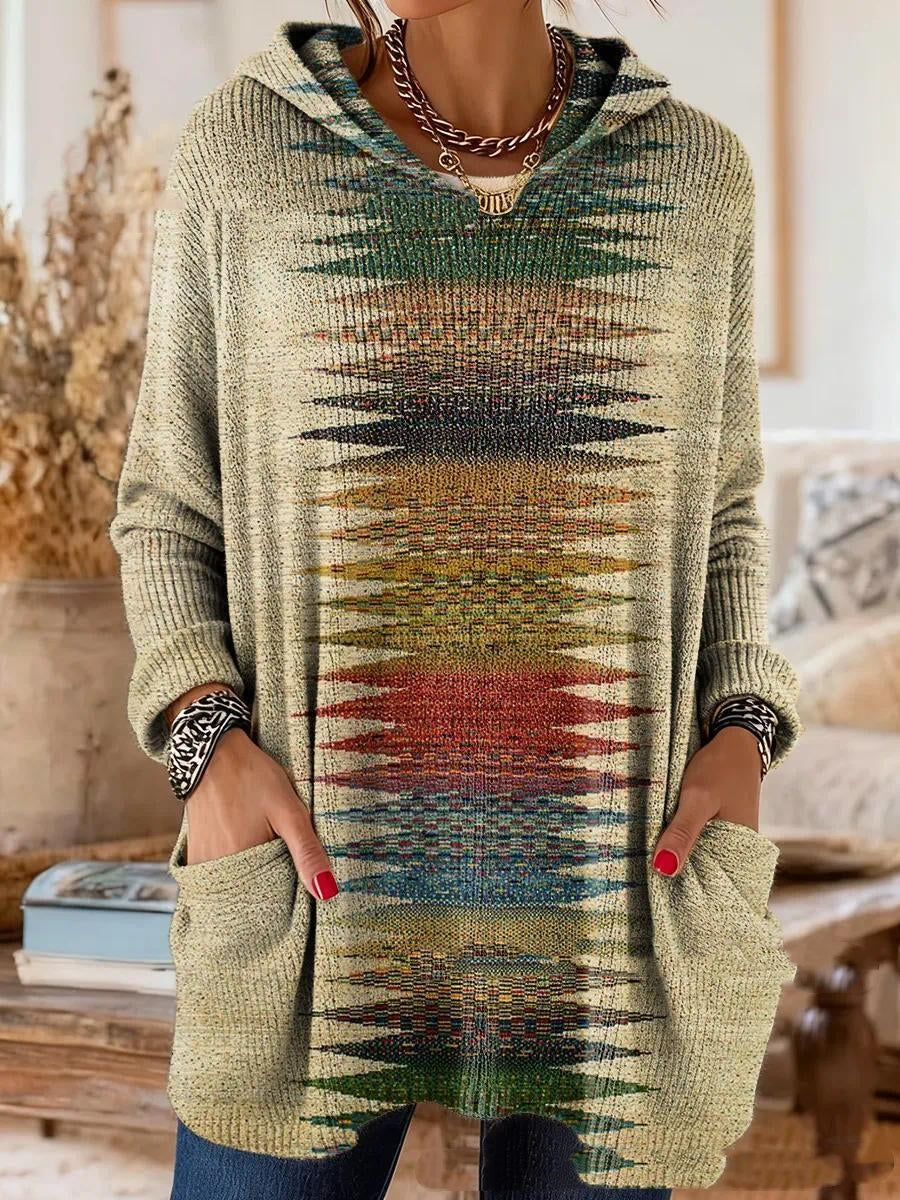 Ardena | Bohemian Hooded Print Tunic