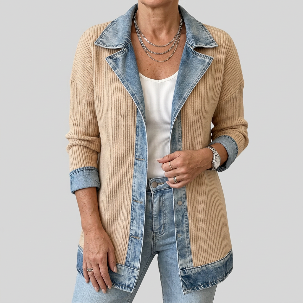 Elira | Textured Contrast Jacket