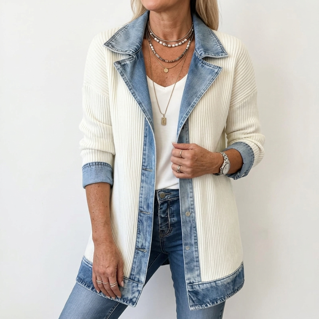 Elira | Textured Contrast Jacket