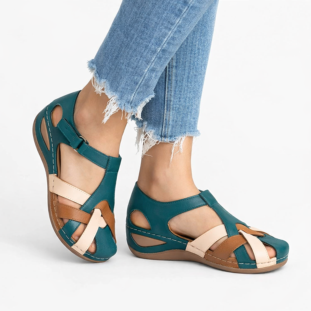 Women's Orthopedic Wedge Sandals for Ultimate Comfort in Leather