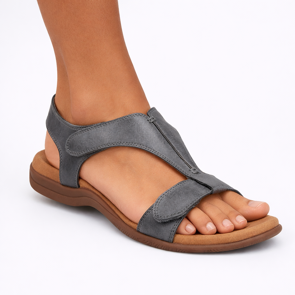 Adjustable Strap Women's Orthopedic Sandals with Cushioned Support