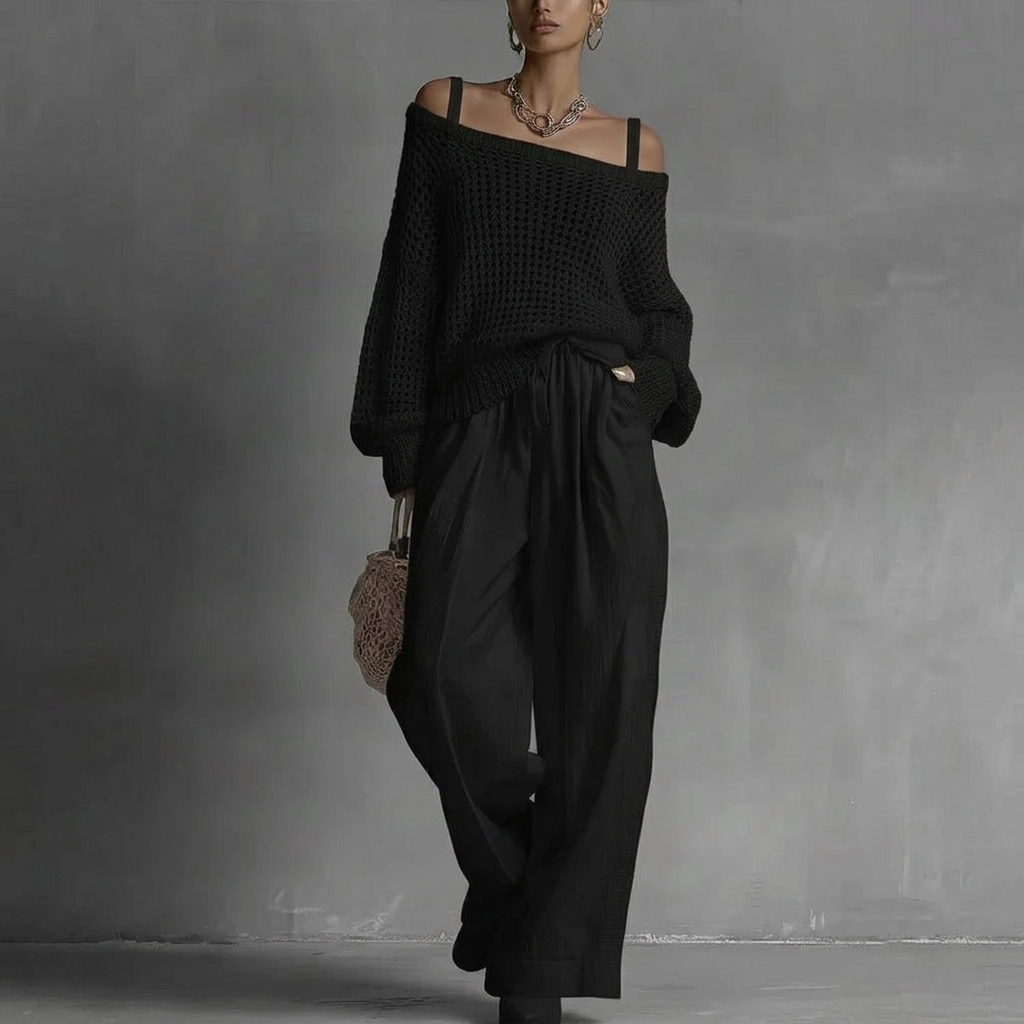 Marielle | Elegant Off-Shoulder Co-Ord Set